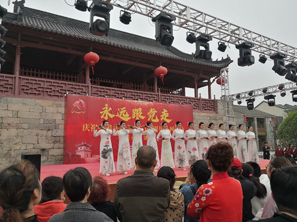 大砻坊街道学党史践行动古城红志愿服务助力古城庆祝建党100周年系列