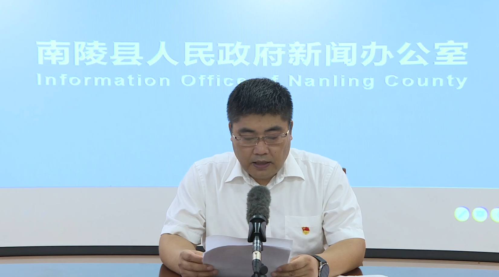 南陵县经信局党委书记局长戴元龙发布南陵县精准服务促进企业高质量