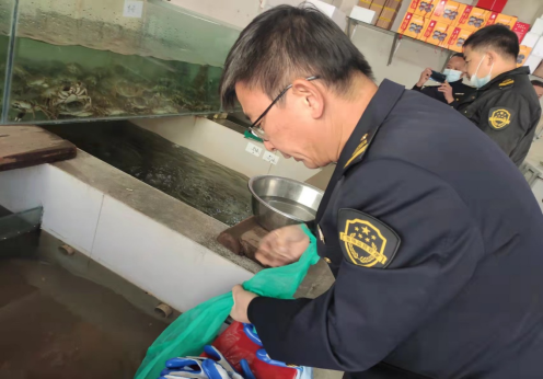 配合相关部门对销售电捕鱼器等非法渔具,毒饵等违法行为,进行依法处置