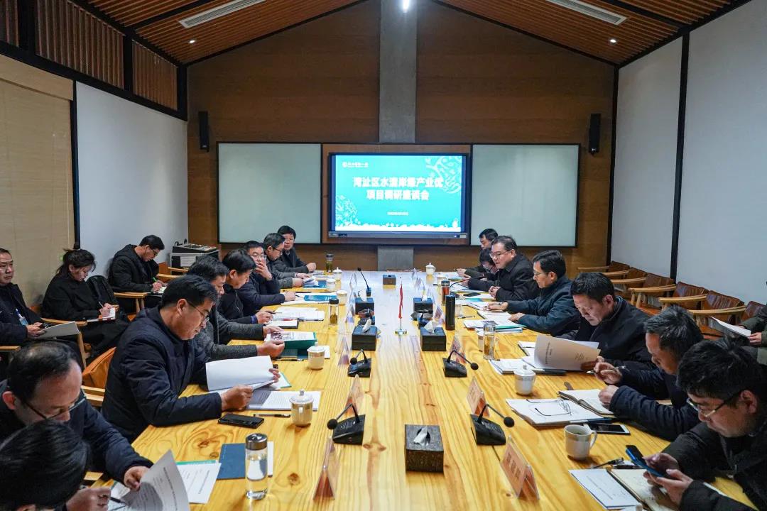 调研座谈会在六郎殷港小镇召开,市委副书记张庆亮,市委副秘书长胡家宏